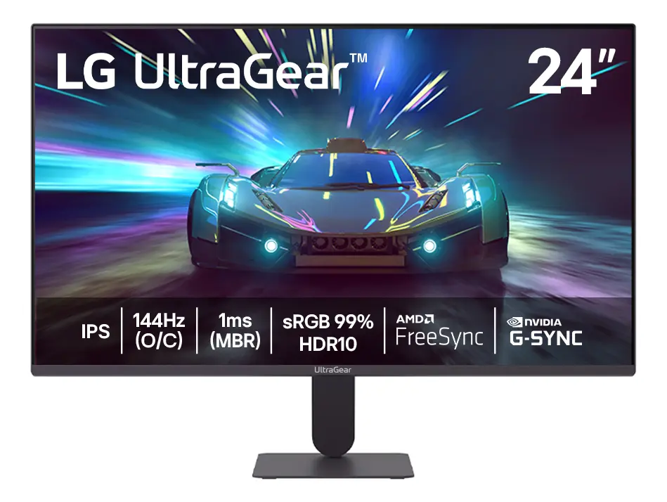 Monitor LG UltraGear 24G411A-B 24 polegadas Full HD 144Hz