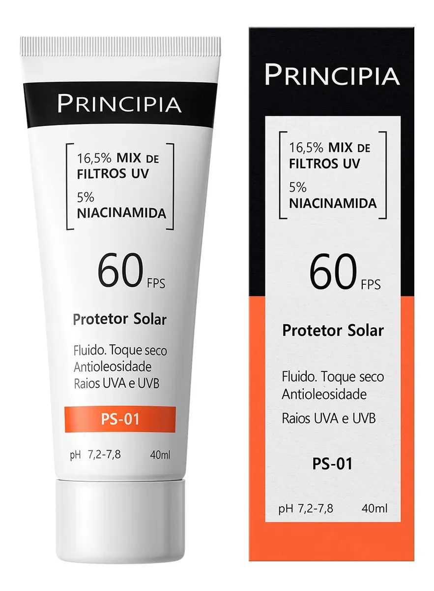 Principia PS-01 Protetor Solar Facial FPS 60 40ml