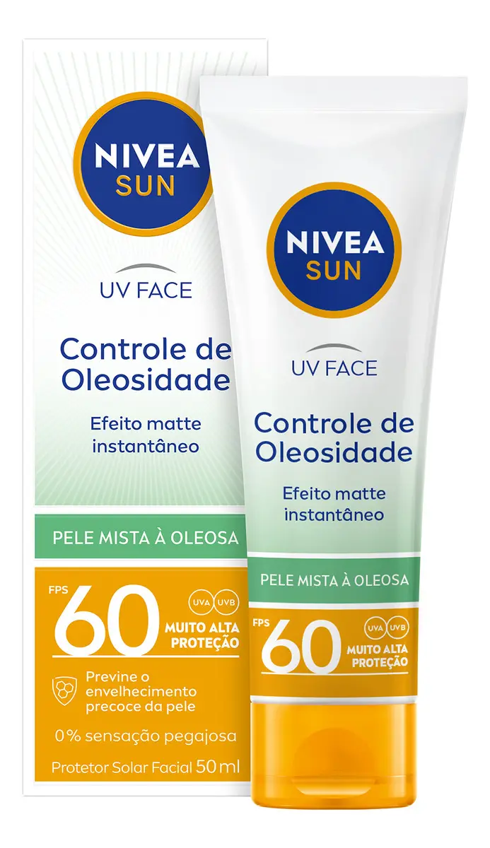 NIVEA SUN UV Face Controle de Oleosidade FPS 60 50g