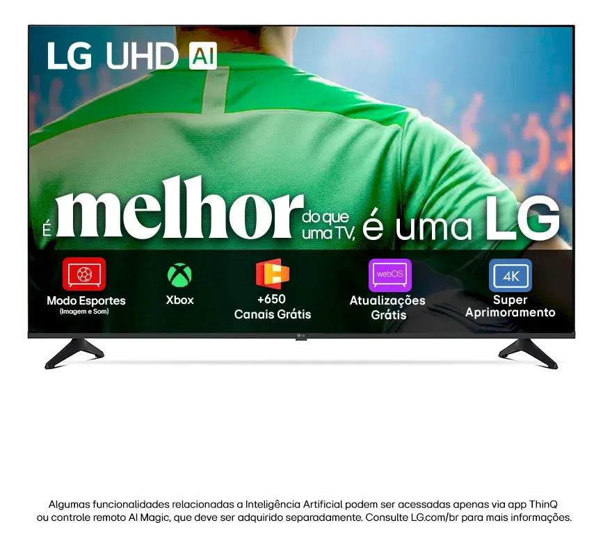 Smart TV LG 50 polegadas UHD AI 4K UA75