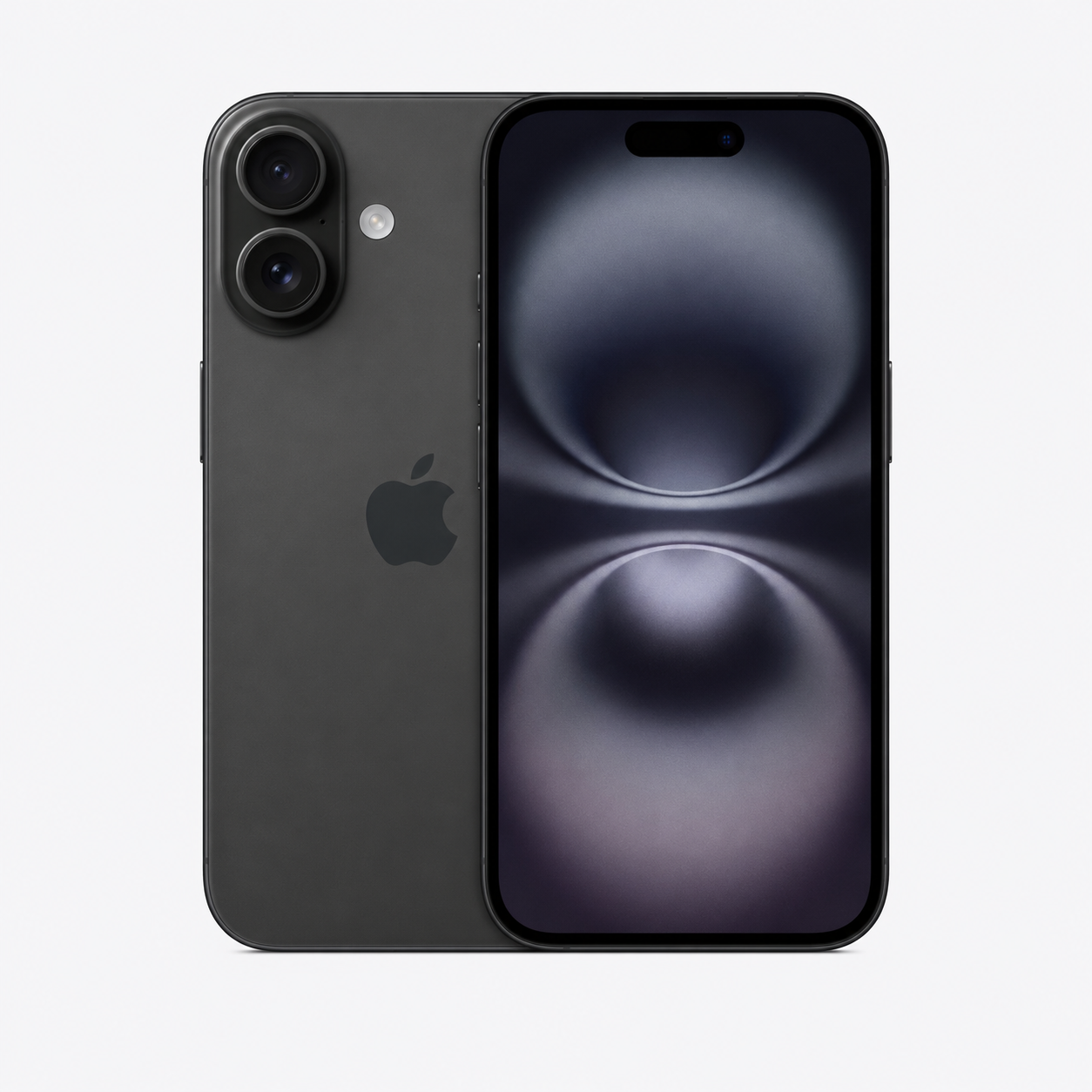 Apple iPhone 16 128GB Preto - frente e traseira