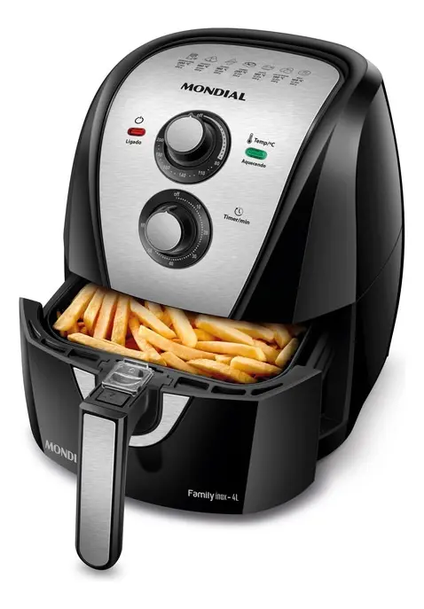 Air Fryer Mondial AFN-40-BI 4L Preto Inox