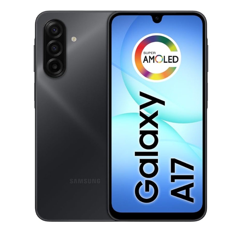 Celular Samsung Galaxy A17, 256GB, 8GB, 50MP Tela 6.7", IP54 - Preto
